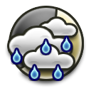 Scattered Rain Showers then Partly Cloudy<!-- rain_showers -->