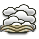 Heavy Thunderstorm, rain, mist, overcast